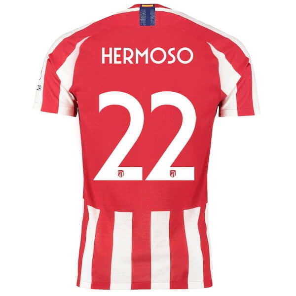 Tailandia Camiseta Atletico Madrid NO.22 Hermoso 2019-2020 Rojo